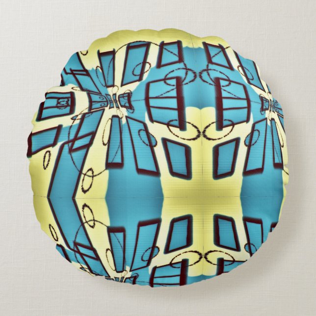 Almofada Redonda Ajuste a tela (Frente)