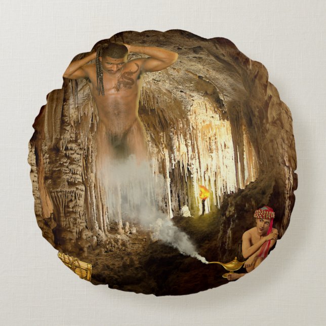 Almofada Redonda  Aladdin's Lover (Frente)