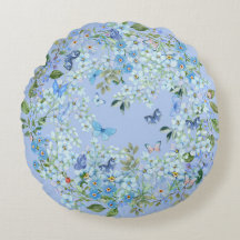 Algodão da Classe A Azul Algodão Redondo 41 cm