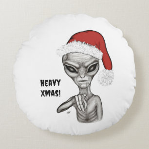 Almofada Redonda Alienígena ruim, Natal pesado!