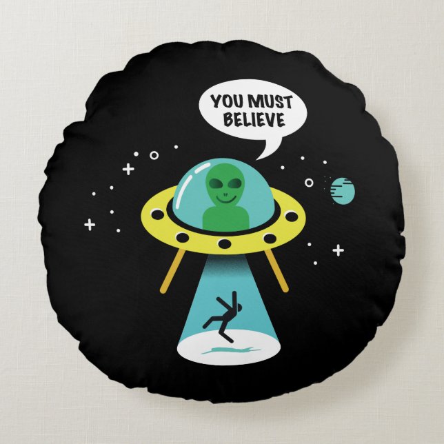 Almofada Redonda Aliens (Frente)