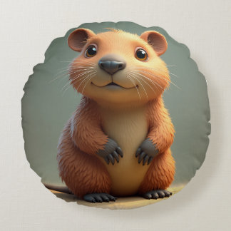 Almofada Redonda almofada de travesseiro de capybara