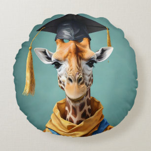 Almofada Redonda Altos Realizações: Um Dia de Graduação da Girafa,