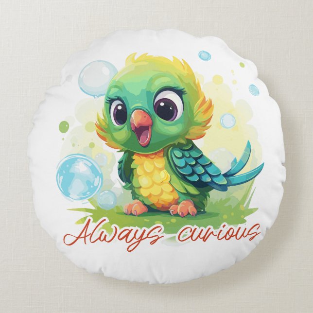 Almofada Redonda Always curious (Frente)