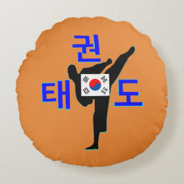 Almofada Redonda ▪ ☯ ✔ Amar Arte Marcial Coreana TaeKwonDo Fabuloso