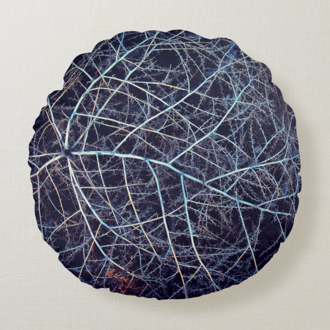 Almofada Redonda Amaranto do inverno (Frente)