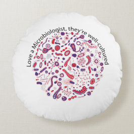 Almofada Redonda Ame um microbiologista