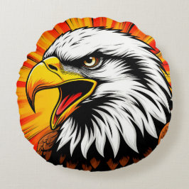 Almofada Redonda American Eagle Canvas – Presente Liberdade