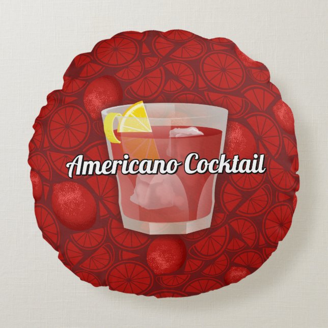 Almofada Redonda Americano Cocktail (Frente)