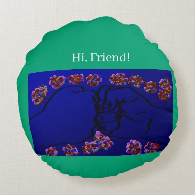 Almofada Redonda Amizade (Verso)