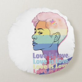 Almofada Redonda Amor é Amor