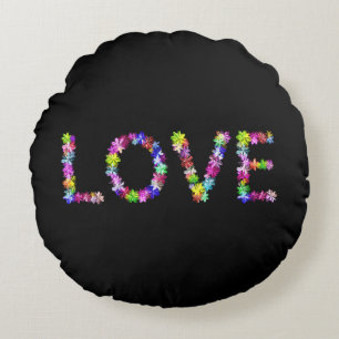 Almofada Redonda Amor em Todas as Formas Inspirador Achempong Des