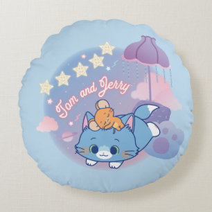Almofada Redonda Anime as noites de Tom e Jerry Dreamy