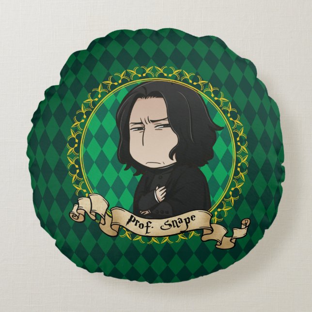 Almofada Redonda Anime Professor Snape (Frente)