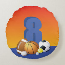 Aniversário de 8 anos do menino Bolas Esportivas