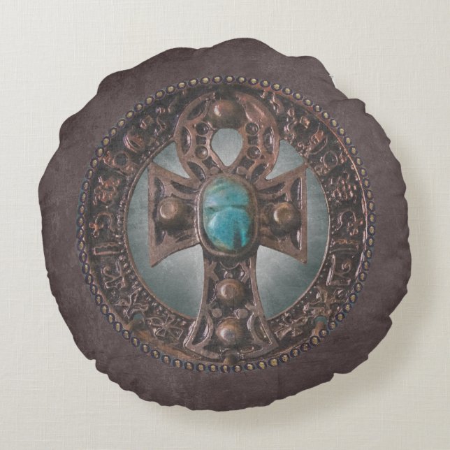 Almofada Redonda Ankh (Verso)
