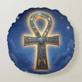 Almofada Redonda Ankh Symbol Meaning – Key of Life´11