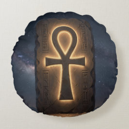 Almofada Redonda Ankh Symbol Meaning – Key of Life´12