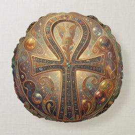 Almofada Redonda Ankh Symbol Meaning – Key of Life´2