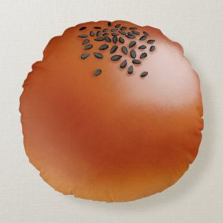 Almofada Redonda Anpan Japanese Sweet Bean Filled Bread Snack 