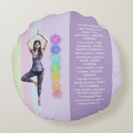 Almofada Redonda ANTISTRESS CALM CHAKRA VISUALIZATION relax