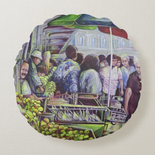 Almofada Redonda Apple Pies requer Apple, Misloc (Frente)