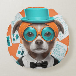 Almofada Redonda Aqua Hated Buddy