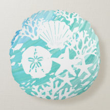 Aqua Ocean Seashell Fish Coral