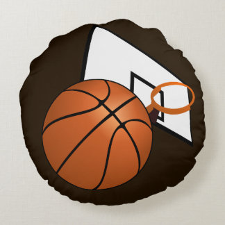 Almofada Redonda Aro de Basquete e Esportes com Bola