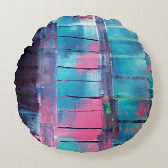 Almofada Redonda Arranha-céus (Frente)