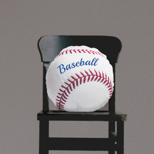 Almofada Redonda Arredondar Baseball Personalizável (Criador carregado)