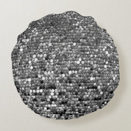 Almofada Redonda Arte AI Silver Here
