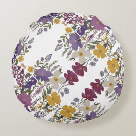 Almofada Redonda Arte Botânica