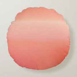 Almofada Redonda arte de IA Sunny Peach
