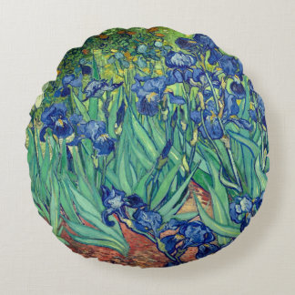 Almofada Redonda Arte de Íris de Van Gogh