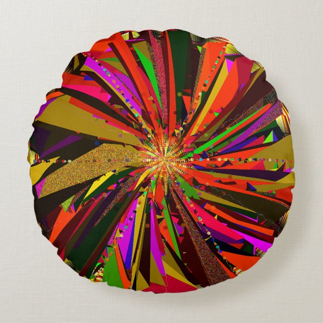 Almofada Redonda Arte Mandala (Frente)