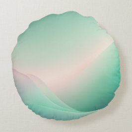 Almofada Redonda Arte Rosa AI verde minúscula