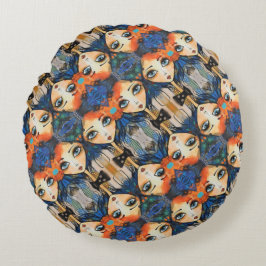 Almofada Redonda ArtLady 31 Encantada e angustiada