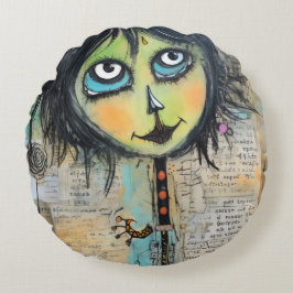 Almofada Redonda ArtLady 5 Encantadora e angustiado