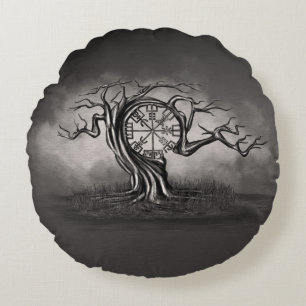 Almofada Redonda Árvore Vegvisir