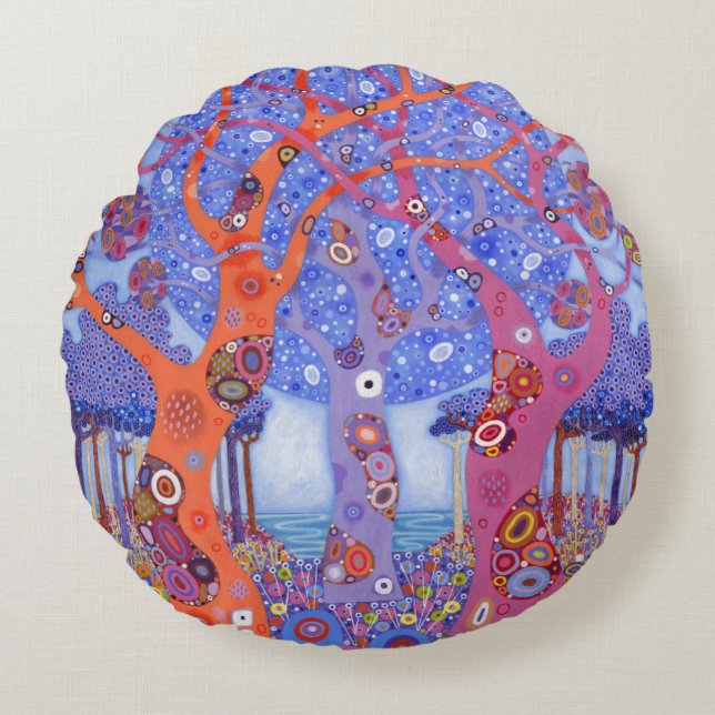 Almofada Redonda As colinas bem-vindas 2013 (Frente)