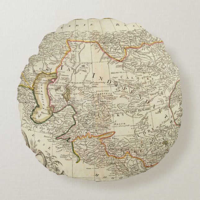 Almofada Redonda Ásia central (Frente)