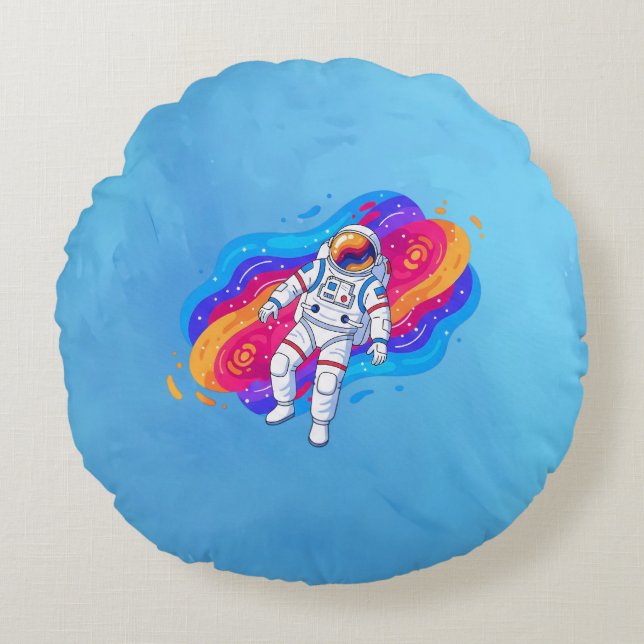 Almofada Redonda Astronauta (Frente)