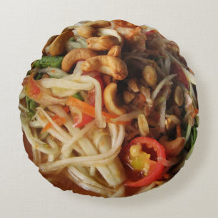 Almofada Redonda Ayutthaya Spicy Papaya Salad [Som Tam] com Cashew