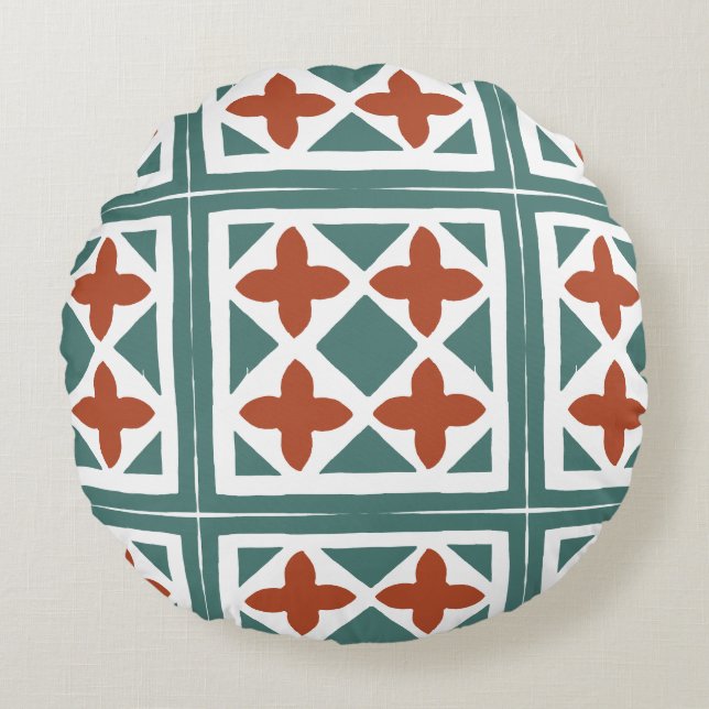 Almofada Redonda Azulejos Andaluzes 15 (Frente)
