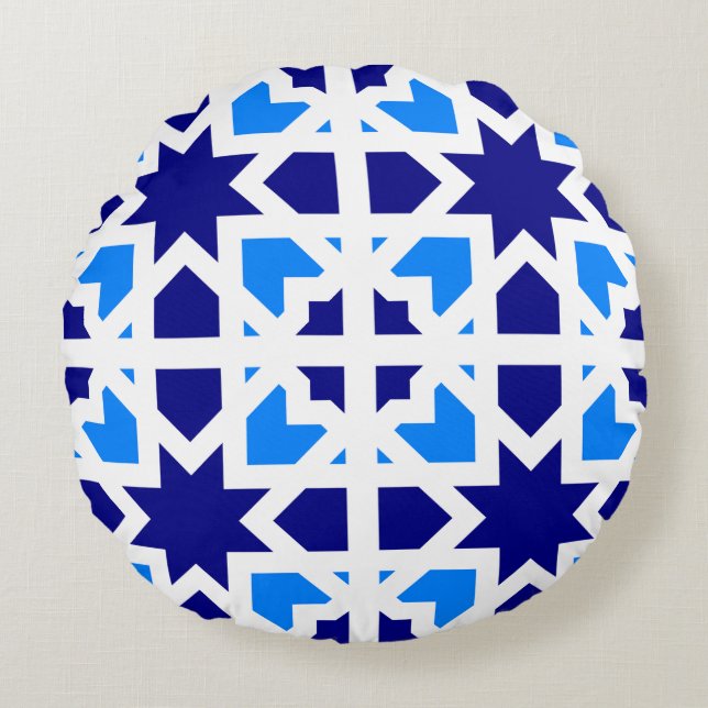 Almofada Redonda Azulejos Andaluzes 6 (Frente)