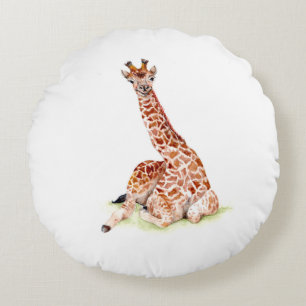 Almofada Redonda Baby Giraffe