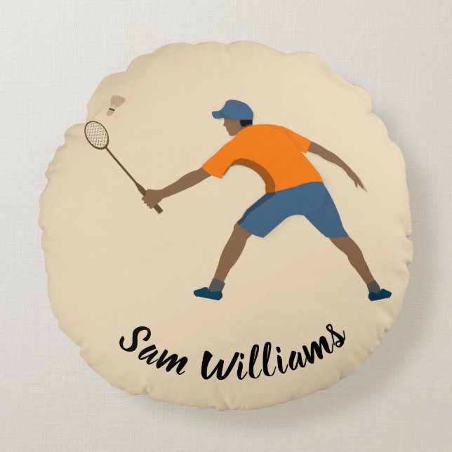 Almofada Redonda Badminton (Frente)