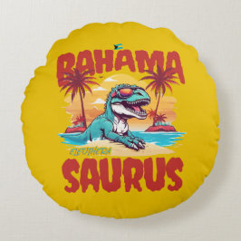 Almofada Redonda Bahamas Souvenir Gift : Eleuthera Bahama Saurus
