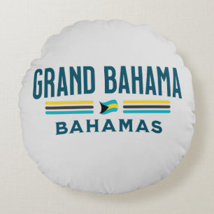 Almofada Redonda Bahamas Souvenir Presente: Grande Independência Ba